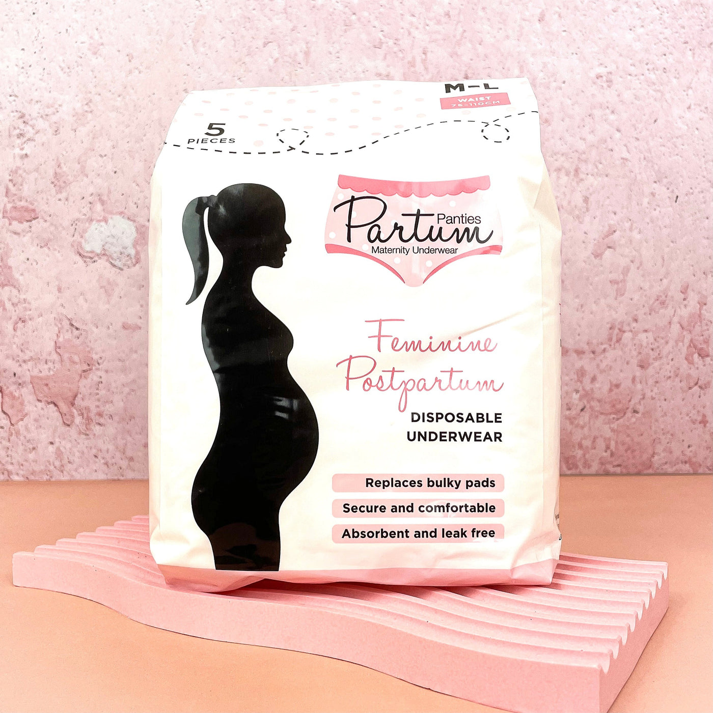 Partum Panties - Maternity Disposable Underwear - 5 Pack