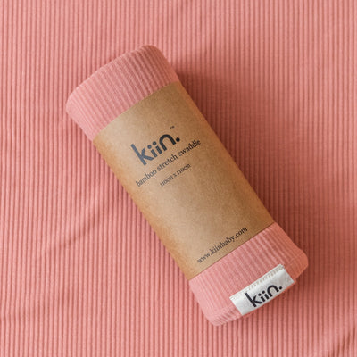 Kiin Baby bamboo stretch swaddle - blush