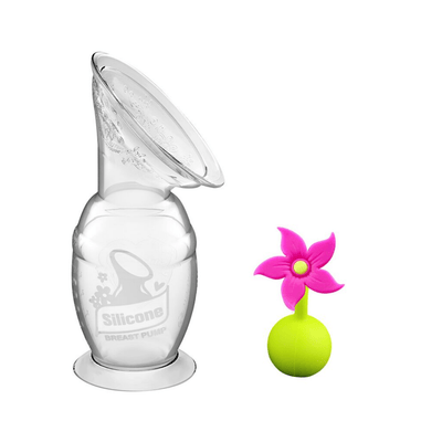 Haakaa Silicone Breast Pump & Flower Stopper Combo